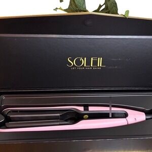 Soleil‎ Dynamic Styler Baby Pink Ceramic Hair Straightener L10HSD-B46 450F New